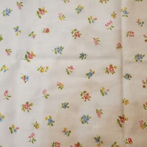 Vintage Sears Roebuck 70s Pastel‎ Flowers Standard Muslin Pillowcase